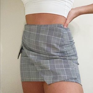 Fashion nova plaid mini skirt